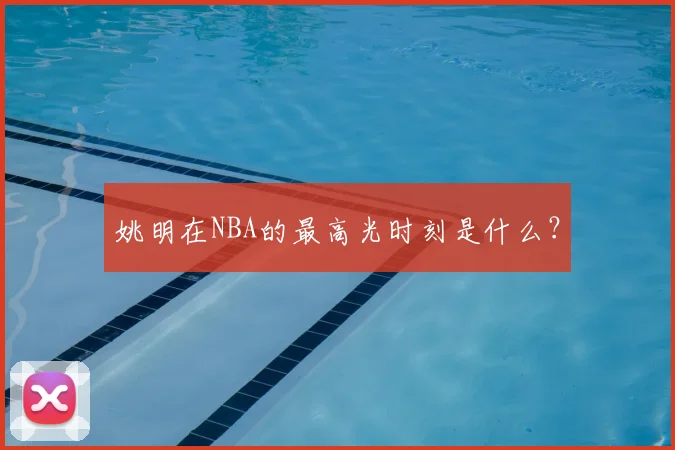 姚明在NBA的最高光时刻是什么？
